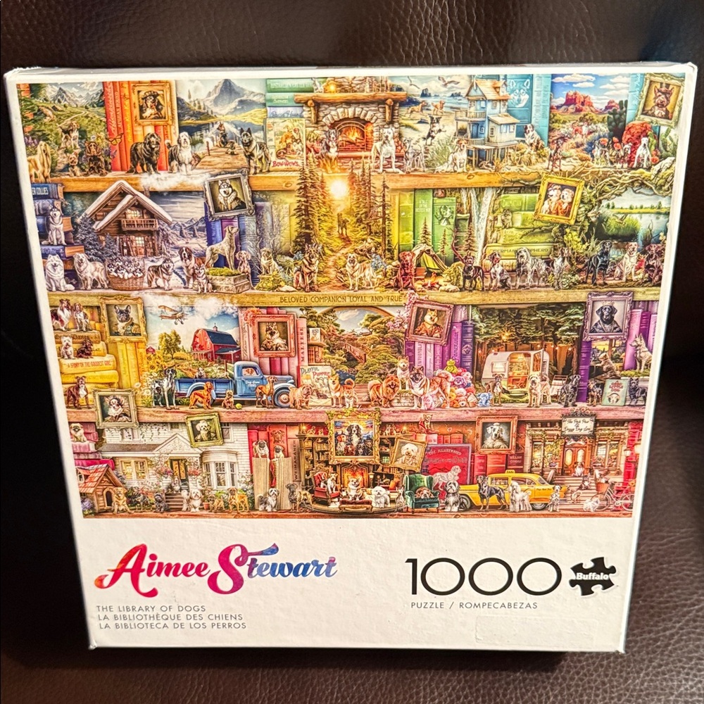 Buffalo Aimee Stewart Library of Dogs Puzzle - 1000 Pieces